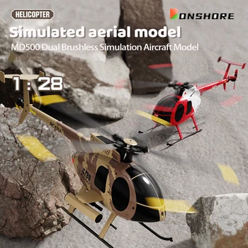 1:28 C189 радиоуправляемый вертолет Md500 Двойная бесщеточная имитационная модель с легким управлением, игрушки для управления моделью самолета для мальчиков, подарки на День рождения  2