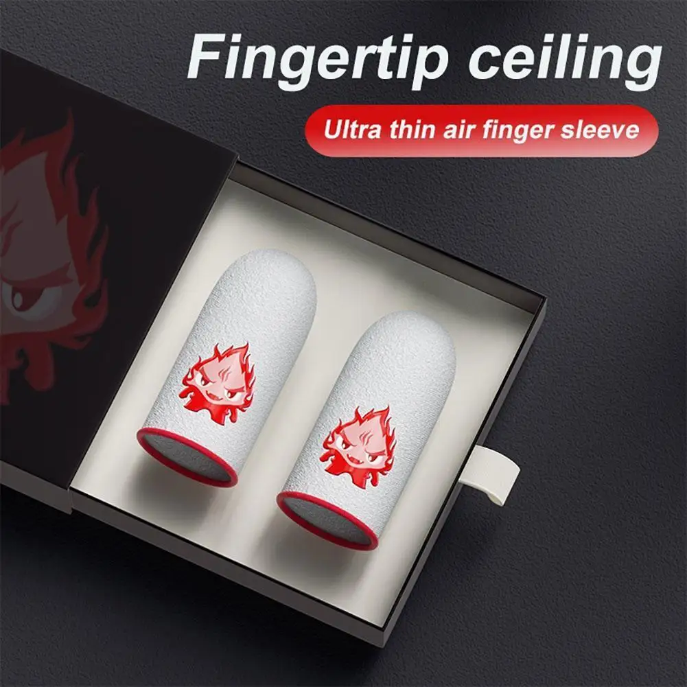 1 пара чехлов для пальцев для мобильной игры PUBG, дышащий светящийся рукав для большого пальца