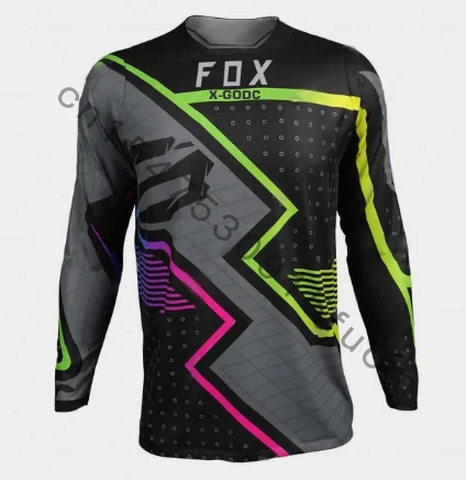 2024 Мужские рубашки для скоростного спуска, катания на горных велосипедах, MTB, внедорожных мотоциклах, мотокроссе, спортивной одежде, X-GODC Fox Racing Element
