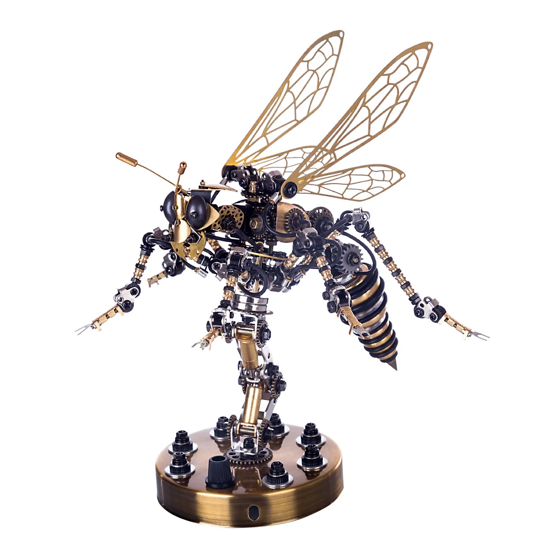 3D Механическая сборка с осами Набор моделей-головоломок насекомых из нержавеющей стали DIY Crafts Строительные модели Игрушки Хобби Подарки