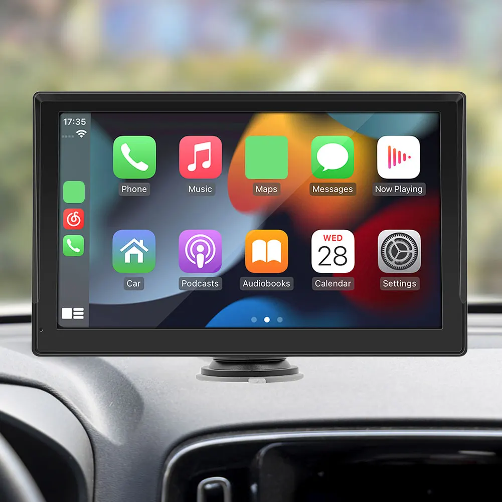 9-дюймовый HD Беспроводной автомобильный MP5-плеер Carplay Android Auto, видеорегистратор, интеллектуальный монитор, Mirrorlink, встроенный динамик, камера заднего вида
