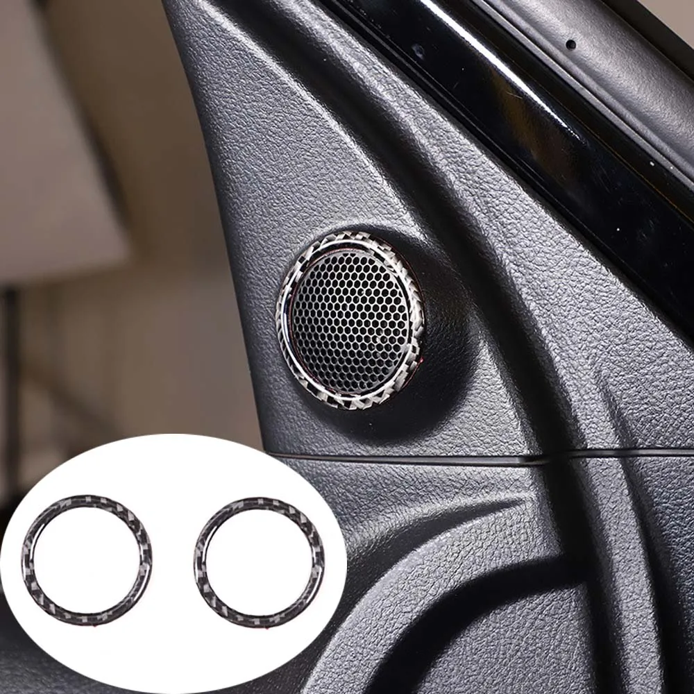 ABS Автомобильный стайлинг Дверь Стойка Динамик кольцо накладка Наклейка подходит для Toyota Tundra Sequoia 2007-2013 Аксессуары для интерьера авто