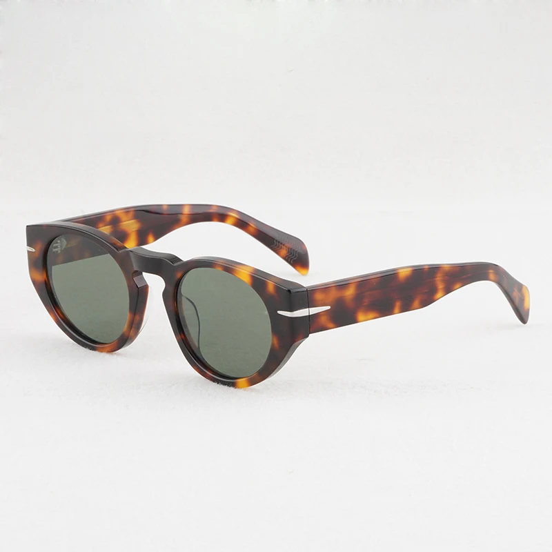 DB 7033S Овальные солнцезащитные очки для женщин, ацетатная мода, модные Солнечные очки, высококачественная оправа для очков в американском стиле для мужчин
