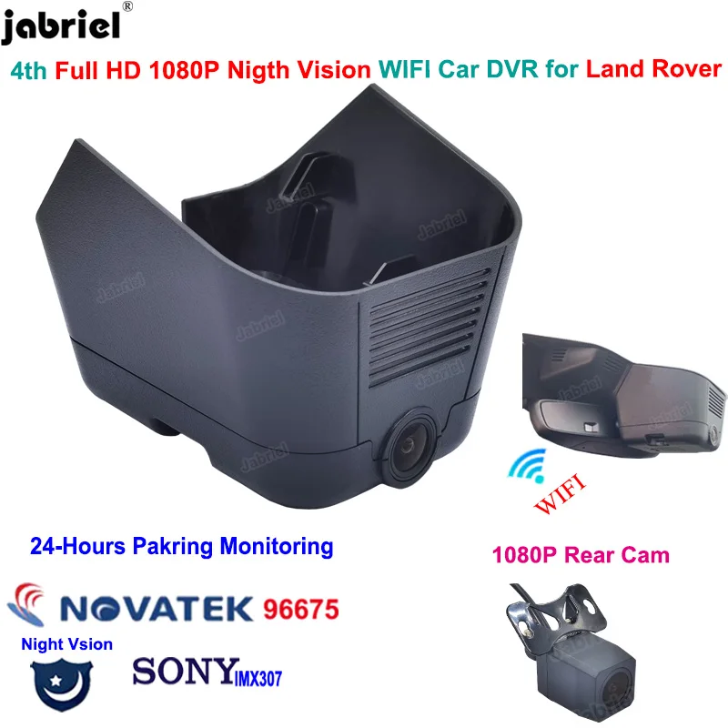 Jabriel 1080P Wifi Автомобильный Видеорегистратор Dash Cam Камера 24H Мониторинг Парковки Видеорегистратор Для Land Rover Range Rover Evoque 2020 2021
