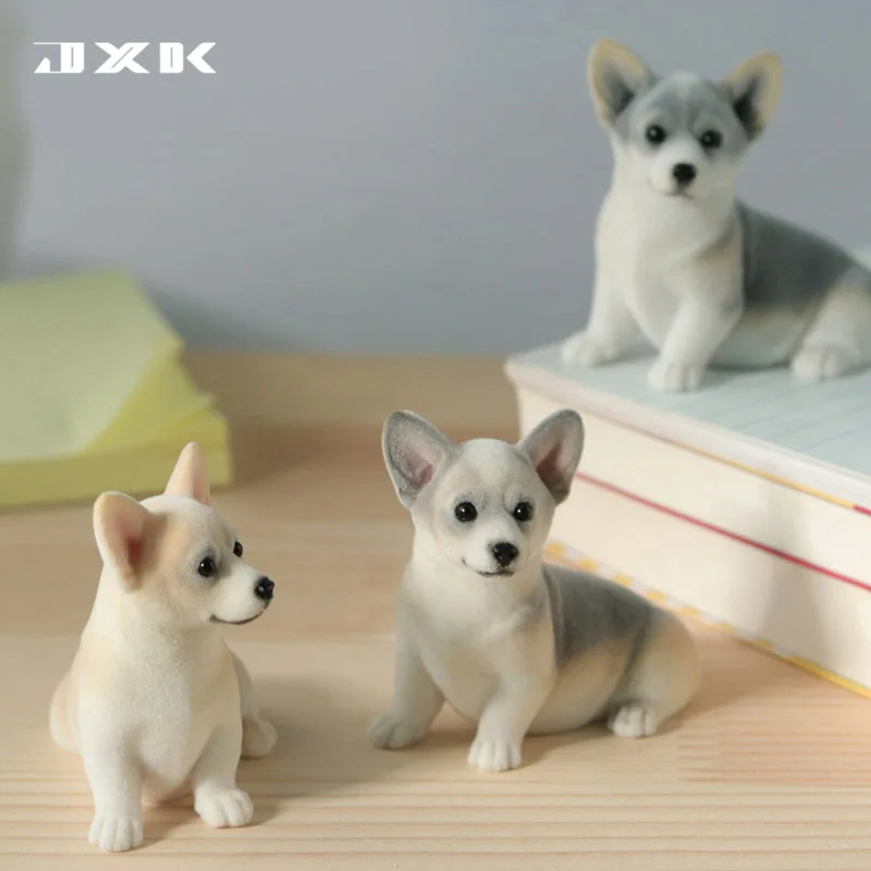 JXK JXK2037 Модель Маленькой Собачки Корги, Украшение сцены, Украшения для взрослых Фанатов, Коллекционный Сувенир
