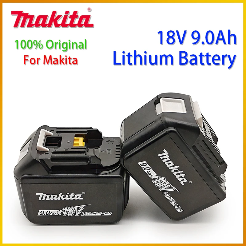Makita 18V 9000mAh Аккумуляторная Батарея 18650 Литий-ионный Элемент Подходит Для Электроинструмента Makita BL1860 BL1830 LXT400 С Зарядным устройством