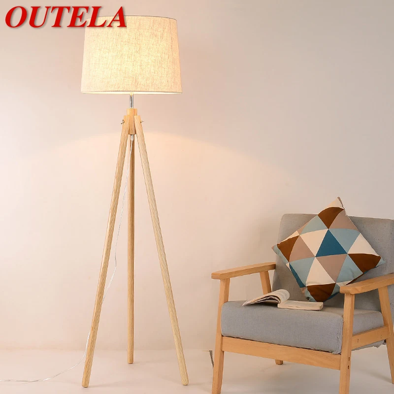 OUTELA Nordic Торшер, современное искусство, Семейная гостиная, Спальня Рядом с диваном, Креативный светодиодный декоративный светильник
