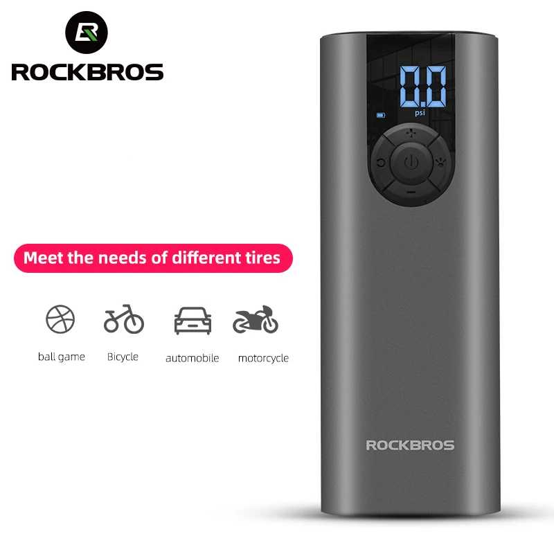 Rockbros оптовая продажа Велосипедного насоса, электрического воздушного насоса высокого давления, быстрой беспроводной накачки, мотоциклетного насоса, портативного A8