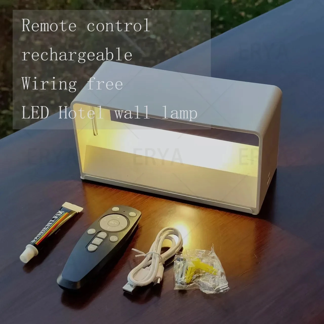 USB Беспроводной настенный ночник с датчиком человеческого тела, светодиодный перезаряжаемый светильник с затемнением для прикроватной тумбочки, спальни, коридора, настенных светильников для дома