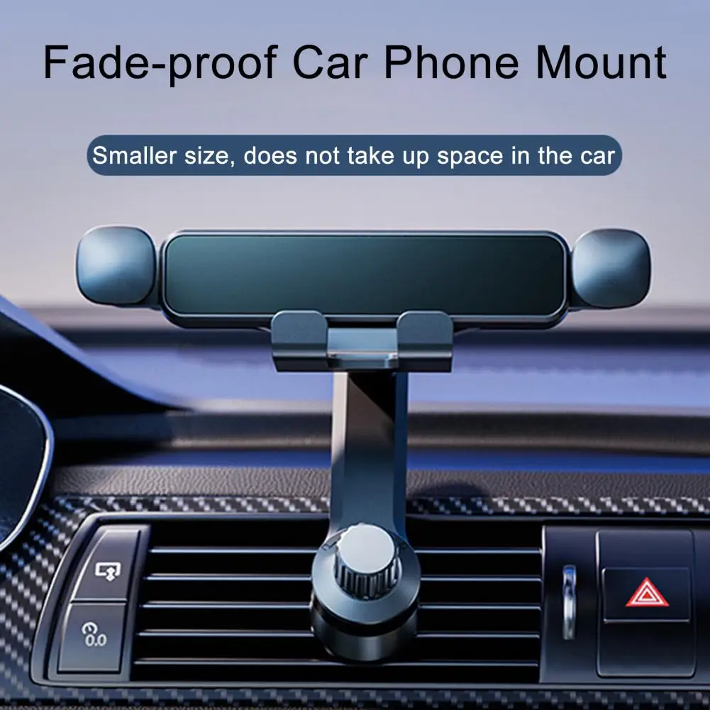 Автомобильный держатель для телефона, регулируемый на 360 градусов, надежно закрепите телефон на воздуховыпускном отверстии автомобиля для стабильной навигации
