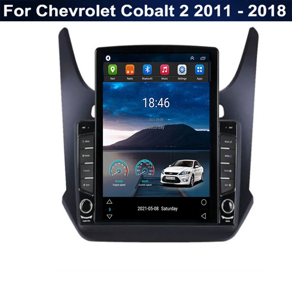 Для Tesla Style 2Din Android 12 Автомагнитола Для Chevrolet Cobalt 2 2011-35 Мультимедийный Видеоплеер GPS Стерео Carplay DSP Камера