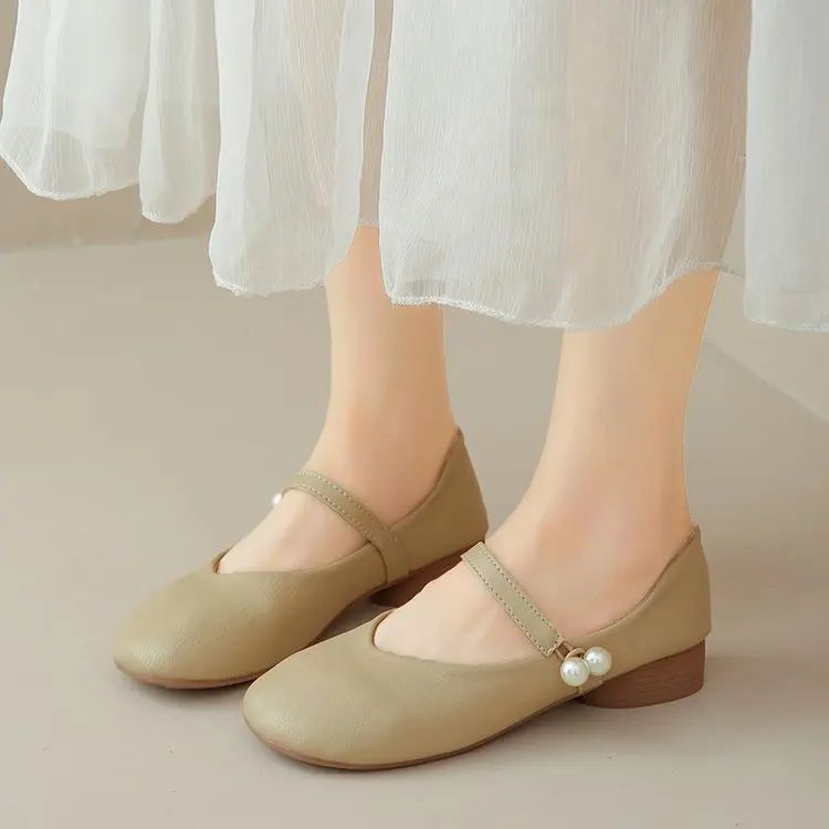 Женские босоножки на массивном каблуке, модная брендовая обувь с круглым носком, Mary Jane 2023, Летняя новая тенденция, повседневное платье для прогулок