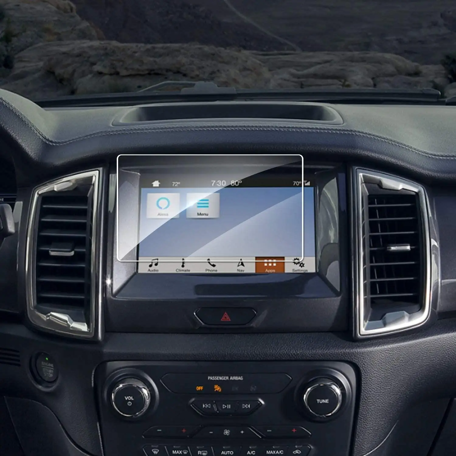 Защитная пленка для навигационного экрана автомобиля TPU Подходит для Ford Ranger Everest 2015 2016 2017 2018 2019 2020 2021 Аксессуары