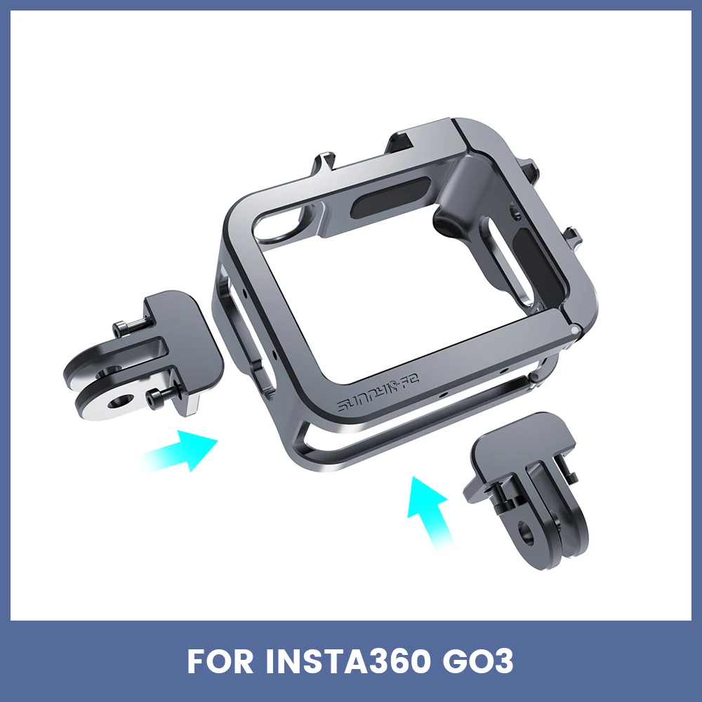 Защитная рамка для Insta360 GO 3 Металлическая клетка для камеры с кроликом Расширенная рамка Защитная рамка для аксессуаров Insta360 GO 3