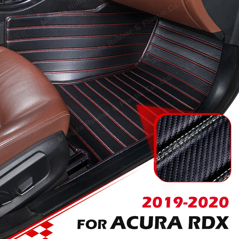 Изготовленные на заказ коврики из углеродного волокна для Acura RDX 2019 2020 Ковровое покрытие для ног Аксессуары для интерьера автомобиля