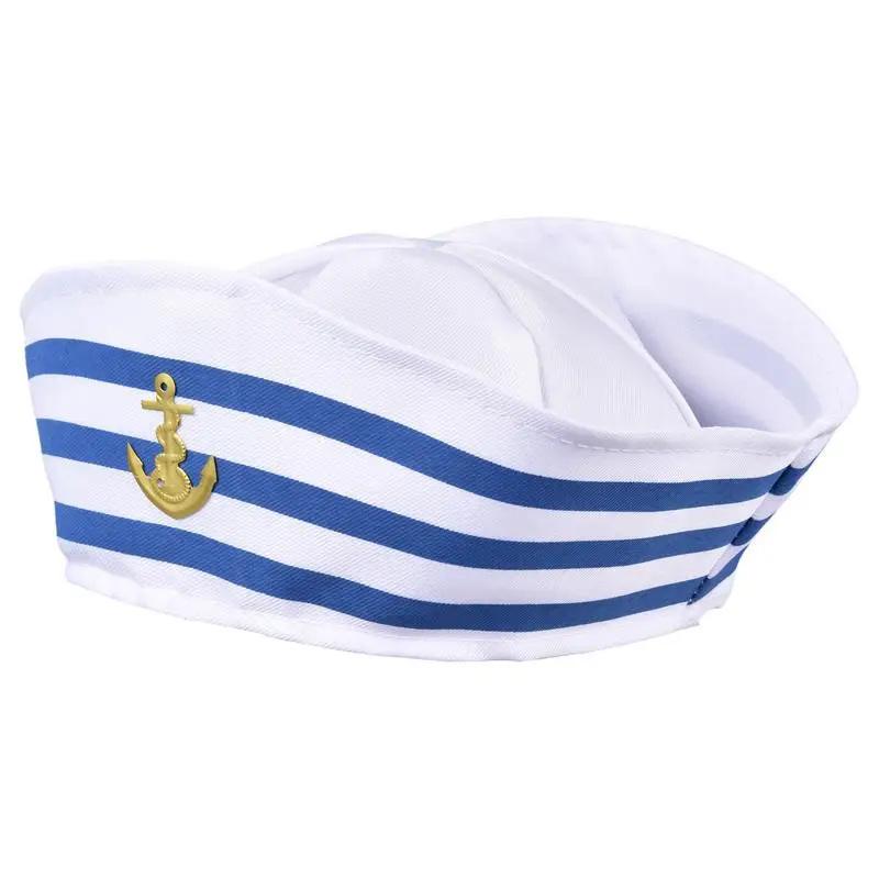 Костюм моряка военно-морского флота, синие шляпы с белыми парусами, шляпа моряка военно-морского флота для переодевания, белые матросские шляпы для взрослых и т. Д.