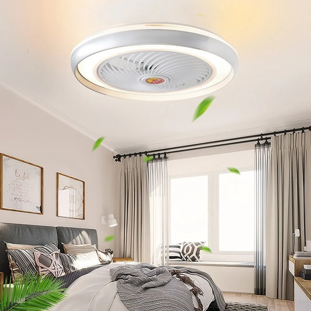 Креативный дизайн 50 см интеллектуальный потолочный вентилятор Bluetooth лампа с дистанционным управлением вентиляторная лампа современная спальня декоративный потолочный светильник