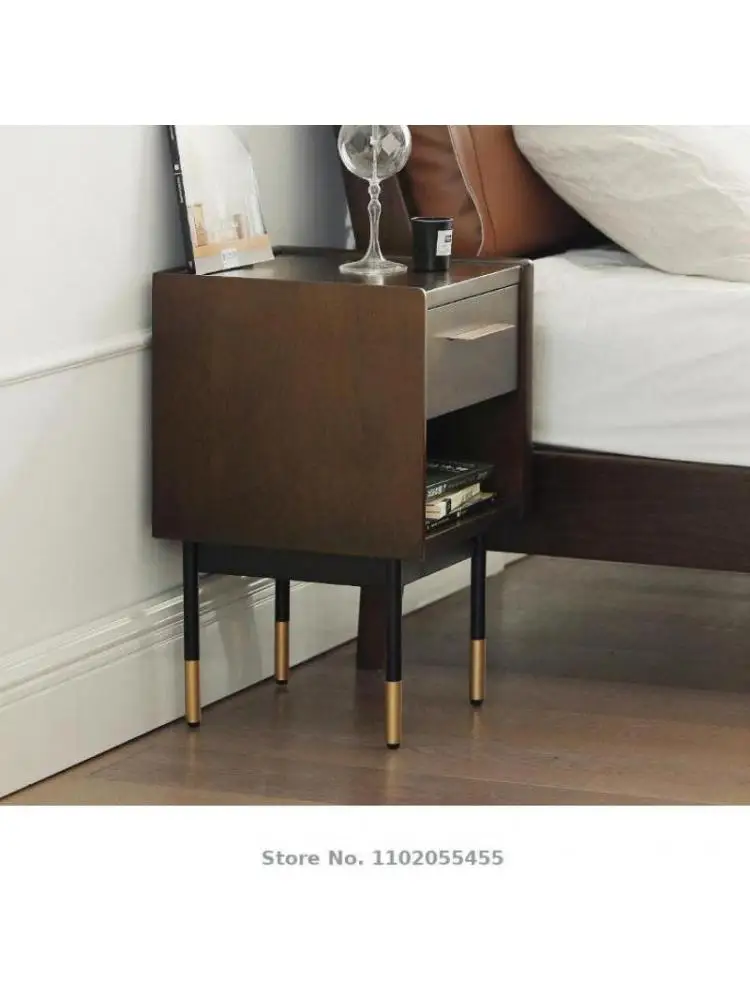 Мебель Fanye прикроватный столик светлый роскошный шкаф в скандинавском стиле из массива дерева маленький шкафчик для хранения в спальне ультраузкий 35 см expression