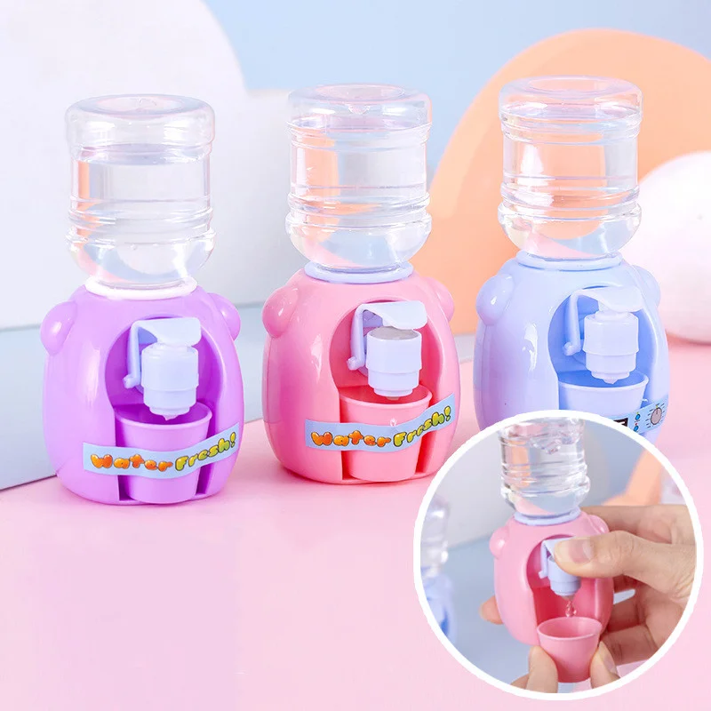 Мини-диспенсер для воды Детская игрушка Ручной пресс для питьевой воды Насос для бутылки с водой Кулер Реалистичный Милый Детский Косплей Реквизит Home Mini