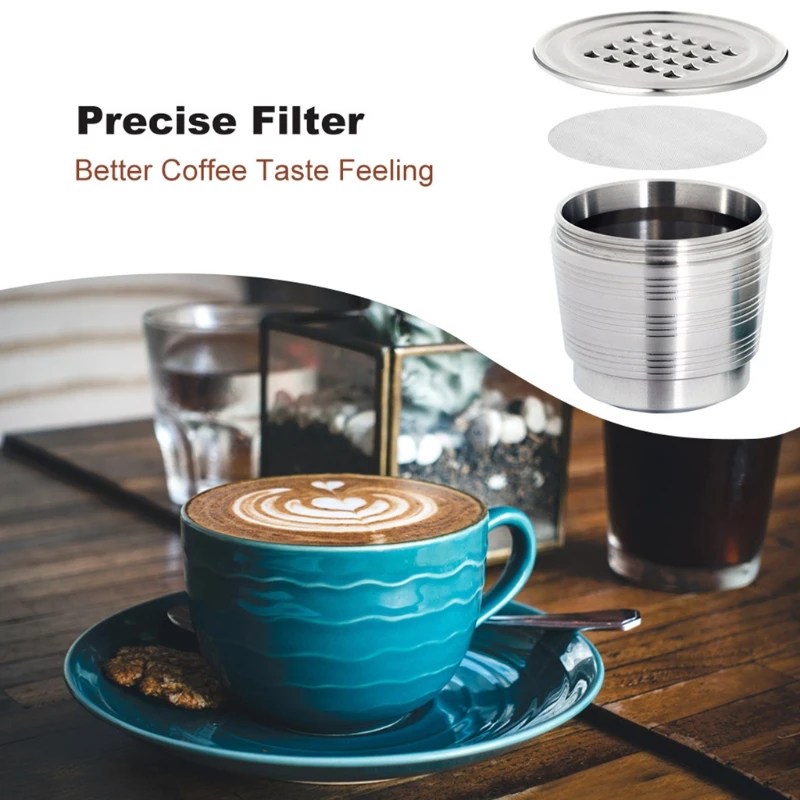 Многоразовый кофейный фильтр из нержавеющей стали для Cafissimo, набор многоразовых ситечек для эспрессо, Прямая поставка