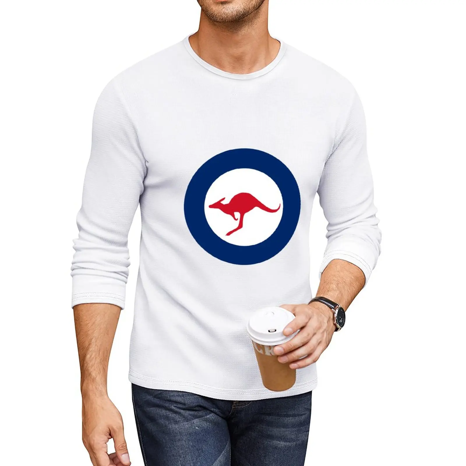 Новая футболка королевских ВВС Австралии с круглым вырезом, блузка, топы, спортивная рубашка, футболка, футболки для мужчин