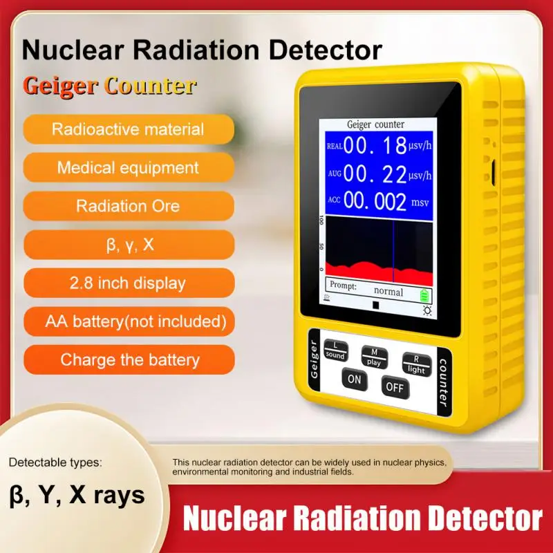 Новый детектор ядерного излучения BR-9C XR-3 2-В-1, Тестер ЭДС Гейгертеллера, Дозиметр Клера Шерма, Датчик Мармера