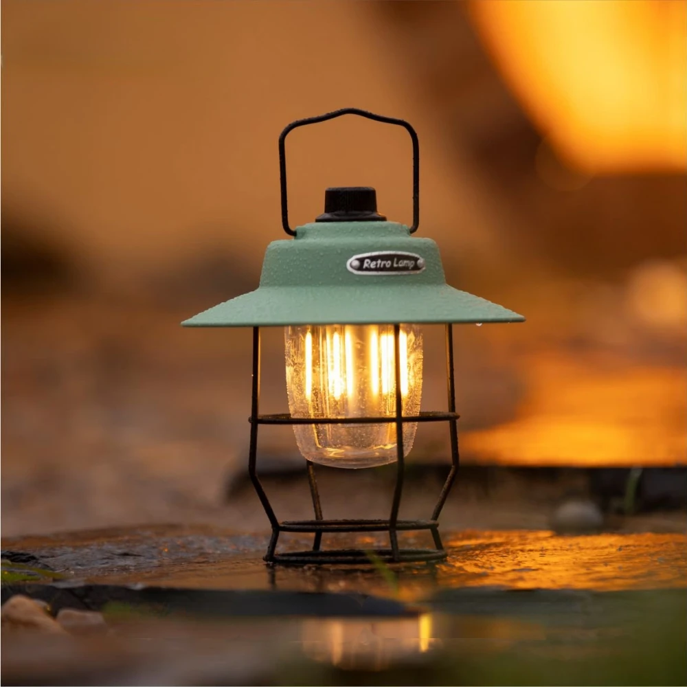 Ночная рыбалка, пешие прогулки, аварийные отключения Портативный ретро-фонарь для кемпинга, подвесной светильник для палатки с регулируемой яркостью COB для кемпинга