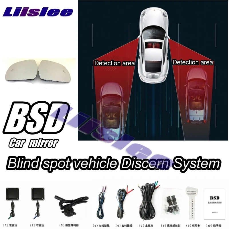Обнаружение слепых зон автомобиля BSD BSA BSM, Предупреждение о вождении, Предупреждение о радаре безопасности, зеркало для Cadillac 2009 ~ 2023