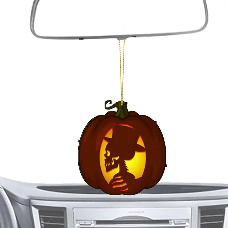 Подвеска в автомобиле на Хэллоуин, подвеска в виде тыквы на Хэллоуин, Подвеска в салоне автомобиля, Подвесное украшение для автомобиля, отделка салона автомобиля