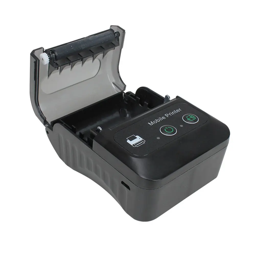 Портативный принтер этикеток, совместимый с Bluetooth, 58-мм беспроводной термопринтер, устройство для изготовления этикеток для доставки в магазин, мини-принтер этикеток