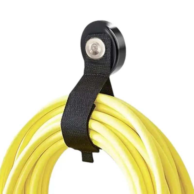 Прочные магнитные крючки Гаражные магнитные крючки с регулируемым нейлоновым ремешком для водопроводных труб кабельных канатов и другого оборудования