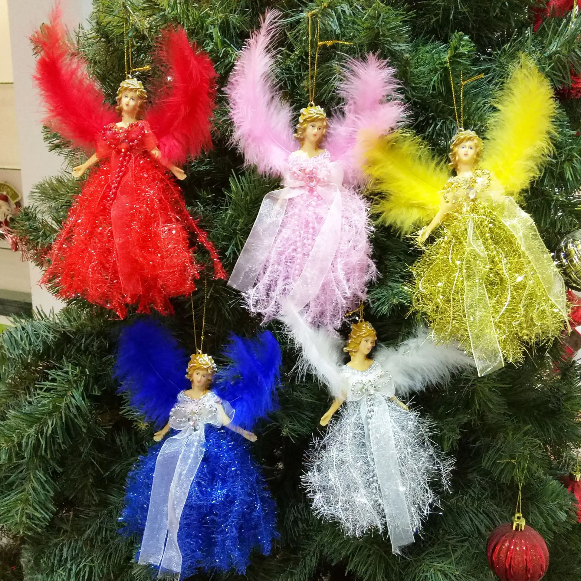Рождественские подвески Кукла-ангел, Рождественская елка, Подвесные украшения, Новый 2023 год, Рождественские подарки, Navidad Noel, Рождественские украшения для дома