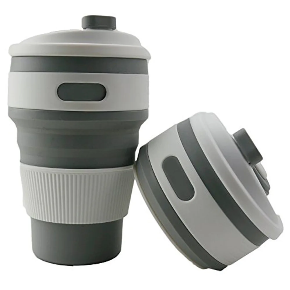 Складная силиконовая чашка Портативная силиконовая телескопическая складная кофейная чашка для питья Многофункциональная складная силиконовая кружка для путешествий