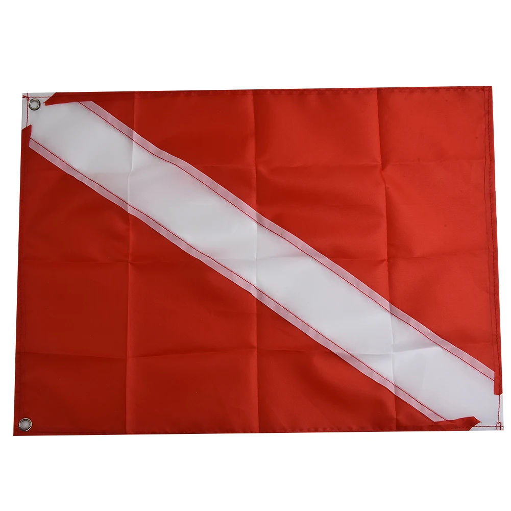 Совершенно новый флаг Дайверской лодки Украсит Лодку для подводного плавания 1шт Знак для дайвинга Прочный Флаг Маркер Легкий полиэстер Акваланг