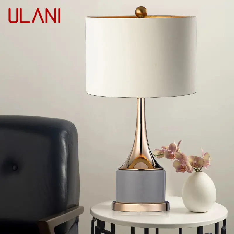 Современная Винтажная настольная лампа ULANI, креативный светодиодный настольный светильник для дома, гостиной, прикроватной тумбочки в спальне