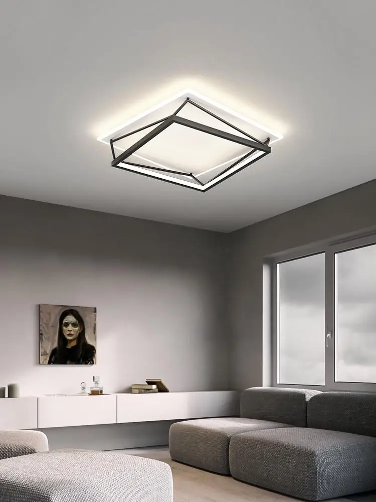 Современный минималистичный комнатный светильник home Nordic led потолочный светильник минималистичный светильник для спальни дизайнерские лампы геометрического моделирования
