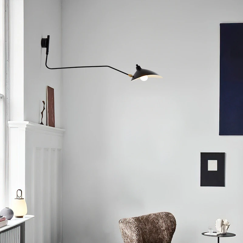 Современный Настенный светильник Dawn Spider Serge Mouille E27 Для гостиной, спальни, внутреннего декора, Дизайнерского промышленного Железного Настенного освещения