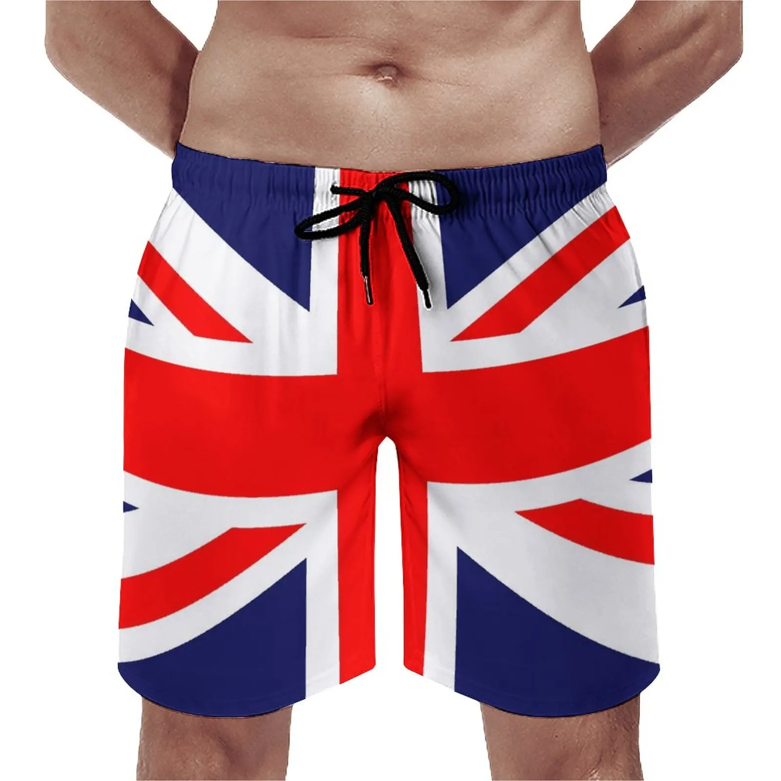 Спортивные шорты с изображением Великого Британского флага, Повседневные шорты с принтом в виде флагов, Мужские шорты с рисунком для бега, Быстросохнущие Плавки В Подарок