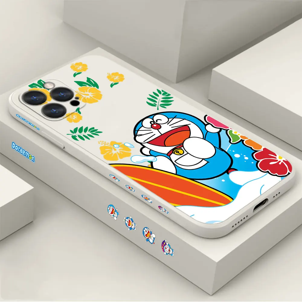 Чехол для телефона D-Doraemon Для Apple iPhone 15 14 13 12 11 Pro Max Mini 8 7 6 SE X XS XR Plus Cases Cover Fundas Cqoues Shell Capa
