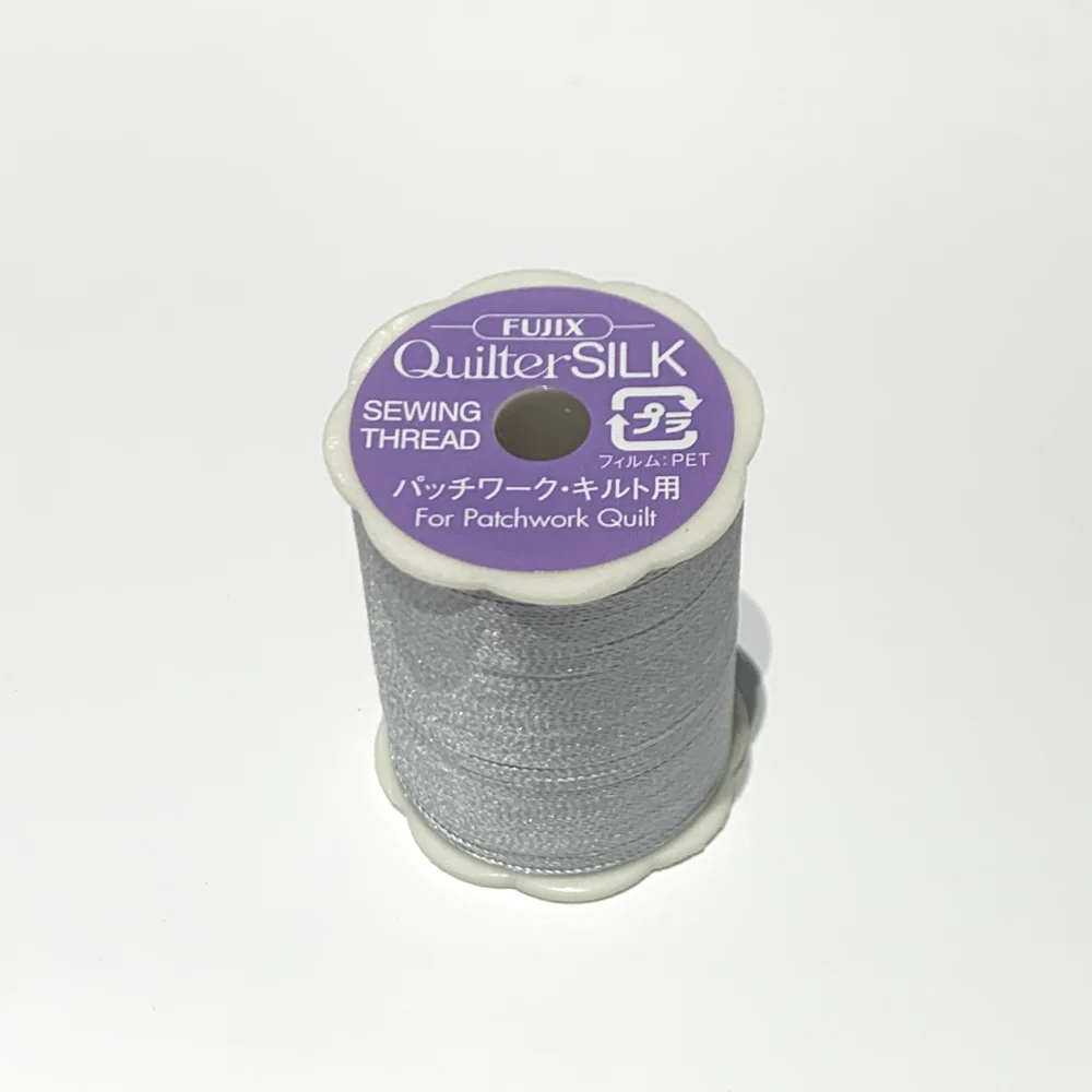 Шелковые швейные нитки FUJIX Quilter для пэчворка № 16, 100% шелк, 20 метров, диаметр 0,3 мм, Сделано в Японии