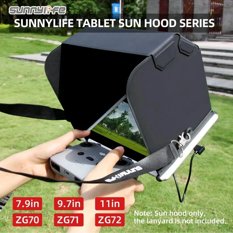 Экранный пульт дистанционного управления Солнцезащитный козырек Sunhood Shade для DJI Air 3/Mini 3 Pro для iPad Кожа 7.9/9.7/11 дюймов
