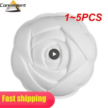 1 ~ 5ШТ 3D Цветок розы Силиконовая форма для выпечки кондитерских изделий Форма для торта Силиконовая форма для выпечки конфет Формы для выпечки Формы для выпечки  5