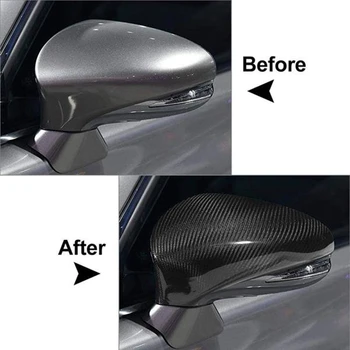 1 Пара накладок боковых зеркал заднего вида с подсветкой из настоящего углеродного волокна для Lexus IS250 IS300 IS350 2006-2012  5