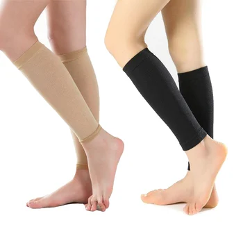 1 пара носков для поддержки здоровья ног, голени, при варикозном расширении вен, компрессионный бандаж для икр, обертывание, формирующие носки для икр, женские, женские  10