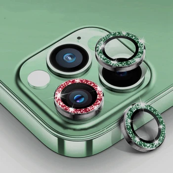 1 шт. Кольцевая защита объектива камеры для iPhone 15 12 Mini 11 Pro Max Защитное стекло заднего объектива на ipone 13mini 15pro Защитный колпачок  5