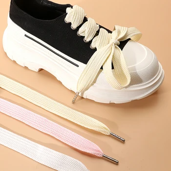 1 шт. Плоские шнурки для обуви для детей и взрослых, шнурки для кроссовок, спортивная обувь, шнурки для обуви с защитным кордоном, разноцветный  5