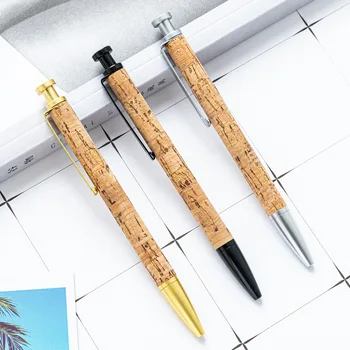 1 шт. шариковая ручка для прессования под дерево, металлические канцелярские принадлежности  5