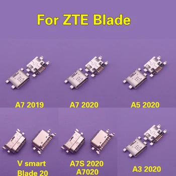 10 шт. для ZTE A7 2019 A7S 2020 A5 2020 V Smart Blade 20 A3 2020 Разъем для зарядки через Micro USB Разъем для зарядки Док-станция  0