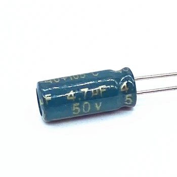 1000 шт./лот высокочастотный низкоомный алюминиевый электролитический конденсатор 50В 4,7 МКФ размером 5 * 11 4,7 МКФ 50В 20%  0