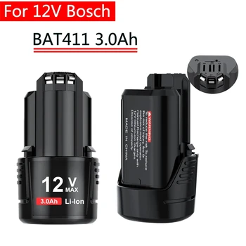 12 В Bosch 3000 мАч BAT411 Сменный аккумулятор 12 В Bosch Аккумулятор для BOSCH BAT412A BAT413A D-70745GOP 2607336013 2607336014 PS20-2  4
